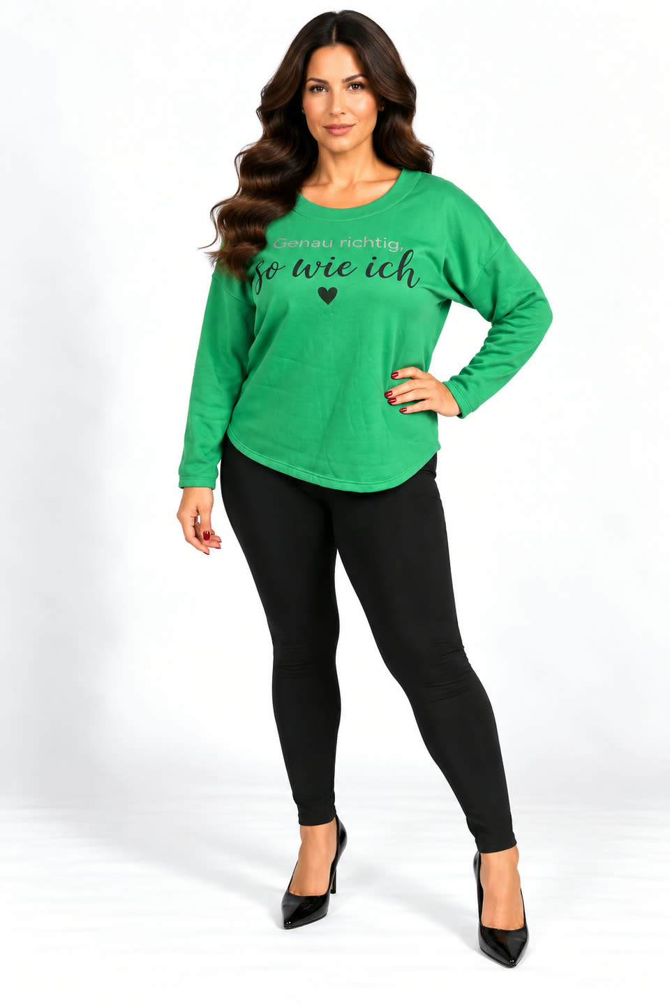 Zielona bluza z napisem – BL05